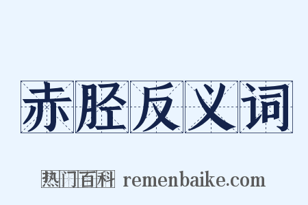 赤胫反义词是什么意思的图片